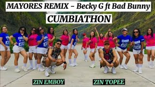 MAYORES REMIX  Becky G ft Bad bunny  ZUMBA  CITIZIN CREW  Topee [upl. by Aynor]