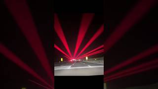 China laser lights on highway telugushorts youtubeshorts facts [upl. by Nohsad]