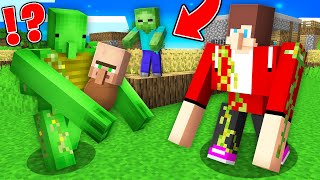 JJ and Mikey Survived 100 Days as GOLEM in Minecraft  Maizen [upl. by Enitram]