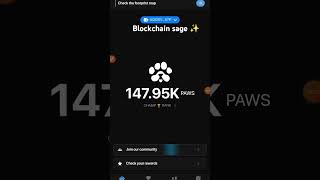 Mine Paws Airdrop  httpstmePAWSOGbotPAWSstartapp71GaVSDd blockchainsage [upl. by Elik390]