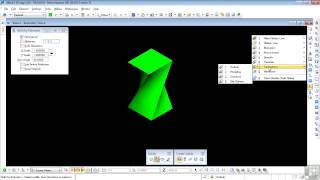 Bentley MicroStation V8i 3D Tutorial  Extrusion Spin Angle [upl. by Arimas584]