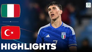 Italy vs Turkey  Highlights  U21 Euro Qualification 26032024 [upl. by Hardman]