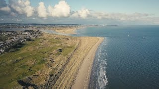 Ireland Meath Bettystown Beach  Aerial Drone Videos 4K  DJI Mavic Pro  Feb 2018 [upl. by Annoed465]