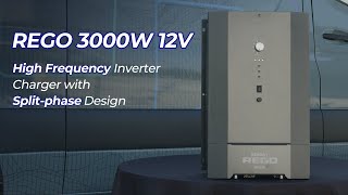 Introducing Renogy 3000W 12V Pure Sine Wave High Frequency Splitphase Inverter Charger [upl. by Dyane]