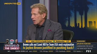 UNDISPUTED  Skip Bayless reacts to Brown calls out Grant Hill for Team USA snub explanation [upl. by Seroka]