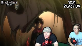 NO WAY THIS IS HAPPENING  Attack on Titan 1x21 quot57th Exterior Scouting Mission Part 5quot Reaction [upl. by Wivestad313]