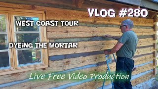 Difficulties coloring the mortar West coast tour Vlog 280  S6 [upl. by Durham]