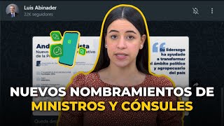 Salen los nombramientos de nuevos ministros y cónsules [upl. by Moynahan866]