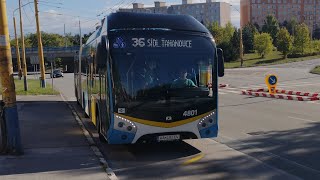 MHD Košice  🚍 36 úsek Poliklinika KVP  Sokolovská SOR NSG 18 4801 [upl. by Mackenie]