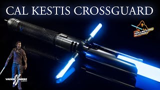 Jedi Survivor Cal Kestis Crossguard Lightsaber From Vaders Sabers [upl. by Adnilre87]