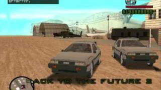 All 3 BTTF cars GTA SA [upl. by Felicie]