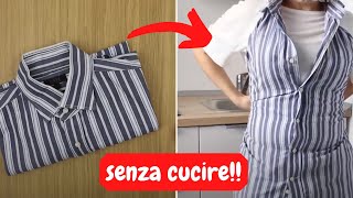 Trasformare una camicia in un grembiule da cucina [upl. by Asira]