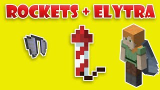 How to fly using elytra in Minecraft 2021 [upl. by Neddy]