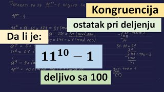 Modularna aritmetika Kongruencija  ostatak pri deljenju [upl. by Thurman110]