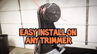 How To Install Echo Speed Feed 400 Head On Any Weed Eater  Stihl Weed Eater [upl. by Gerita]