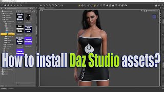 How to install Daz Studio assets from third party stores [upl. by Sonnie]