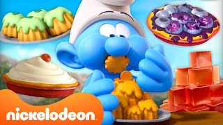 Smurfs DELICIOUS Food Marathon 😋  30 Minute Compilation  Nicktoons [upl. by Dnaltruoc634]