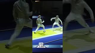 German Fencer is Tricked by Cunning Frenchman shorts [upl. by Granniah619]