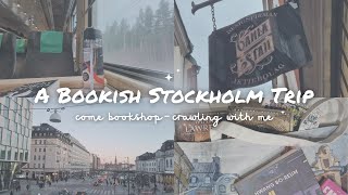 a bookish Stockholm trip – exploring bookstores  a small haul [upl. by Ecargyram]