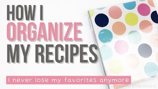 DIY RECIPE BOOK  Keep Recipes Organized in a Recipe Binder  Recipe Book Ideas [upl. by Tremml]