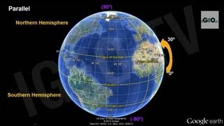 Earth Parallels and Meridians Latitude and Longitude IGEO TV [upl. by Nottirb]