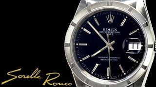 Rolex Date Black Dial 34mm [upl. by Dahsar]