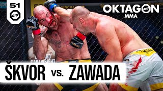 Skvor vs Zawada  FREE FIGHT  OKTAGON 51 [upl. by Aneela]