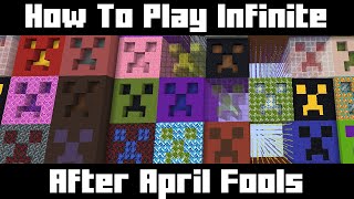 How To Play Minecraft Infinite After April Fools  snapshot 20w14infinite [upl. by Island]