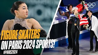 Ahead of Paris2024 Figure Skaters answer which summer sports they would do [upl. by Sholes]