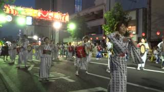 明治安田生命 東京海上日動 合同チーム／パレード会場／第38回 盛岡さんさ踊り2015（初日） [upl. by Agneta11]