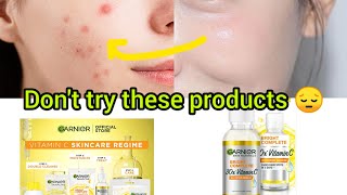 honest review of Garnier serum🤬🤯 watch before using vitamin c serumsskincare [upl. by Durwood]