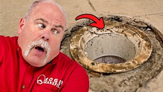 Replacing a Toilet Flange  Plumbing 101 [upl. by Creamer]