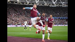 Bowen scores winning goal as Westham beat Manunited 21 match report [upl. by Anaitat830]