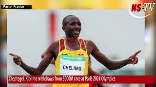 Cheptegei Kiplimo withdraws from 5000M race at Paris 2024 Olympics [upl. by Alyam435]