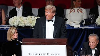 IN FULL Trump makes top Democrats laugh during charity dinner roast [upl. by Arihppas]