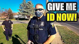 Insane Police Officers Make A BIG Mistake ID Refusal  First Amendment Audit FAIL [upl. by Domenech122]