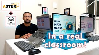 Using ASTER and VEYON in classroom Multiseat and monitoring using just 2 PCs [upl. by Ymassej]