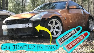 CAN JB weld fix a cracked 350z oil pan crack fix attempt [upl. by Kciregor]