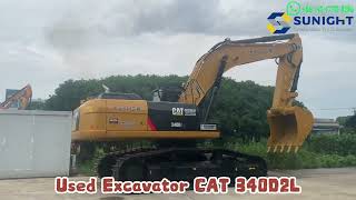 40 Ton Used CaterpillarCAT Excavator 340D in 2022 Year Working Hours 1306H [upl. by Htiel615]