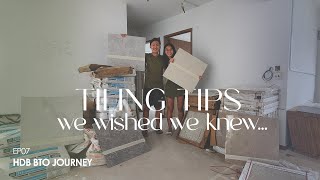 Tiling Tips We Wished We Knew  SelfDesigned Neutral Contemporary Home  EP07 HDB BTO Journey [upl. by Trilbie304]