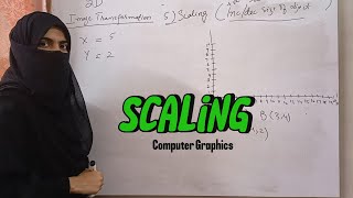 Scaling in 2d transformation in hindi  Digital Image Processing  Computer Graphics [upl. by Nader]