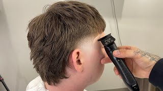 TEXTURED MULLET  STEP BY STEP  BARBER TUTORIAL [upl. by Idnim]