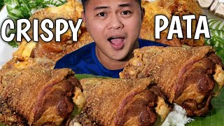 CRISPY PATA  INDOOR COOKING  MUKBANG PHILIPPINES [upl. by Cicero]