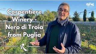 Carpentiere Winery  Experience the taste of Nero di Troia from Puglia [upl. by Maud]