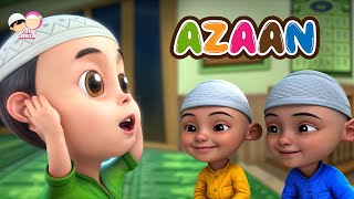 Azan for kids  Beautiful call to prayer  YouQaria Adhan  Ramadan Islamic cartoons for kids 🕌📢 [upl. by Orvas412]