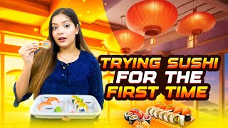 সুশি খেয়ে কেমন লাগলো 🤮 l trying sushi for the first time l আমার জন্য কিছু খাবার কিনাকাটা l Eity [upl. by Ogir]