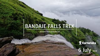 Epic Monsoon Adventure Trekking to Bandaje Falls  Western Ghats Wonderland [upl. by Levine]