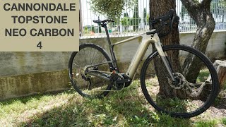 CANNONDALE TOPSTONE NEO CARBON LA PRIMA EBIKE DA GRAVEL [upl. by Nhojleahcim368]