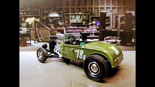 29 Ford Model A Roadster Rat Rod 2n1 125 Scale Model Kit Build Review Revell 854463 [upl. by Mobley694]