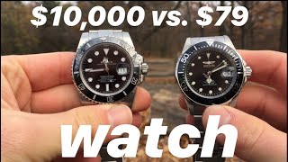 Rolex Submariner vs Invicta Pro Diver [upl. by Auqinehs308]